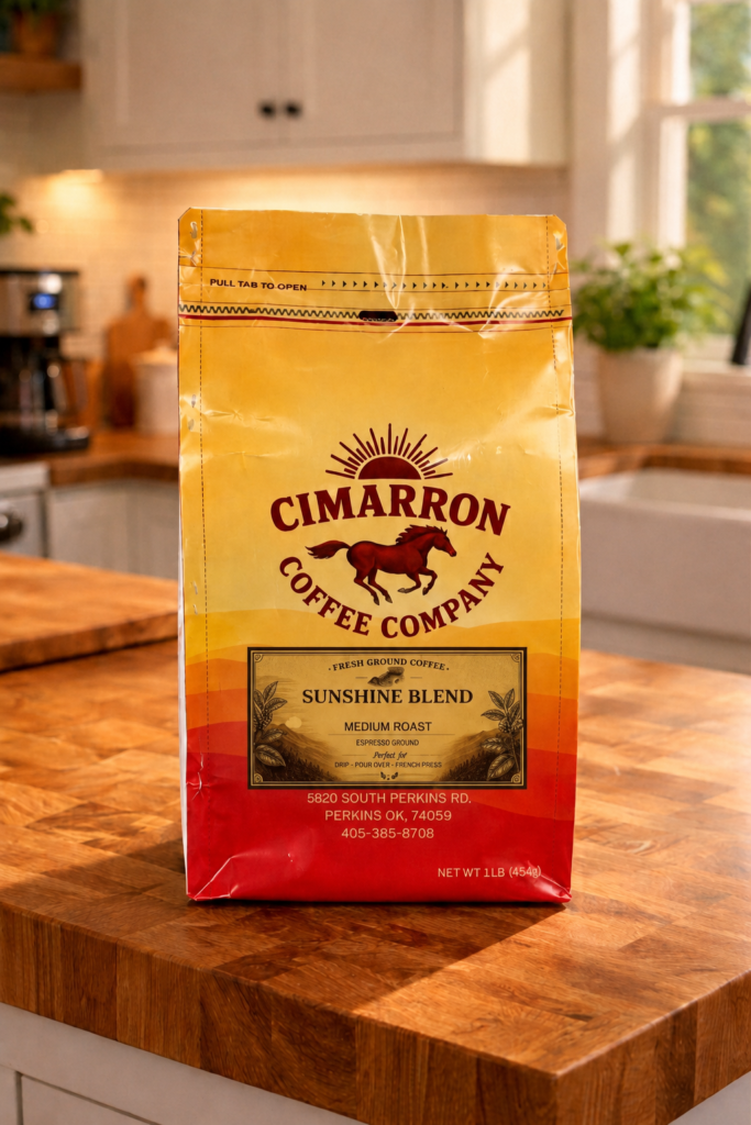 Sunshine Blend Medium Roast Coffee – 1 lb Bag